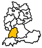 Landkarte der Regio Baden-Württemberg